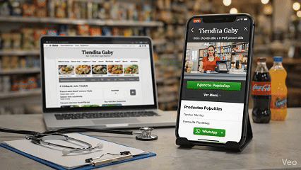 Vista previa animada de la landing